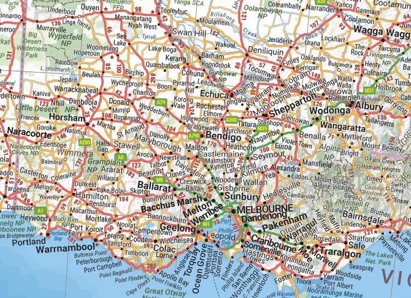 Hema Australia Wall Map - Large - Everything Caravans