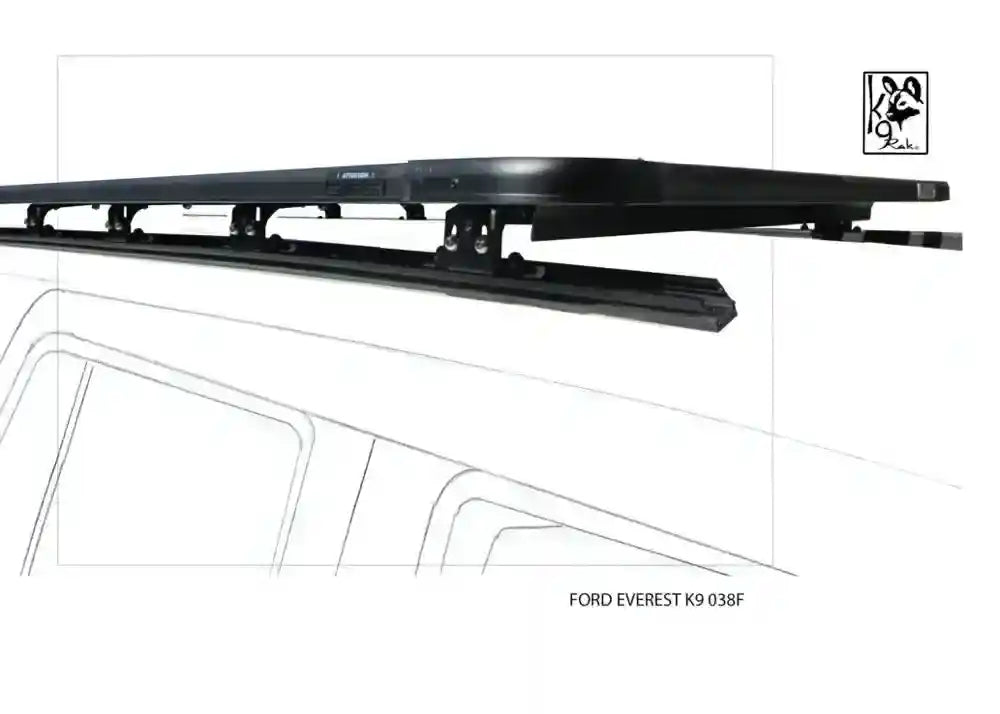 Everest K9 Roof Racks Expedition Quality Roof Racks 1250WX2000L Rearward Mount - Summer Sale