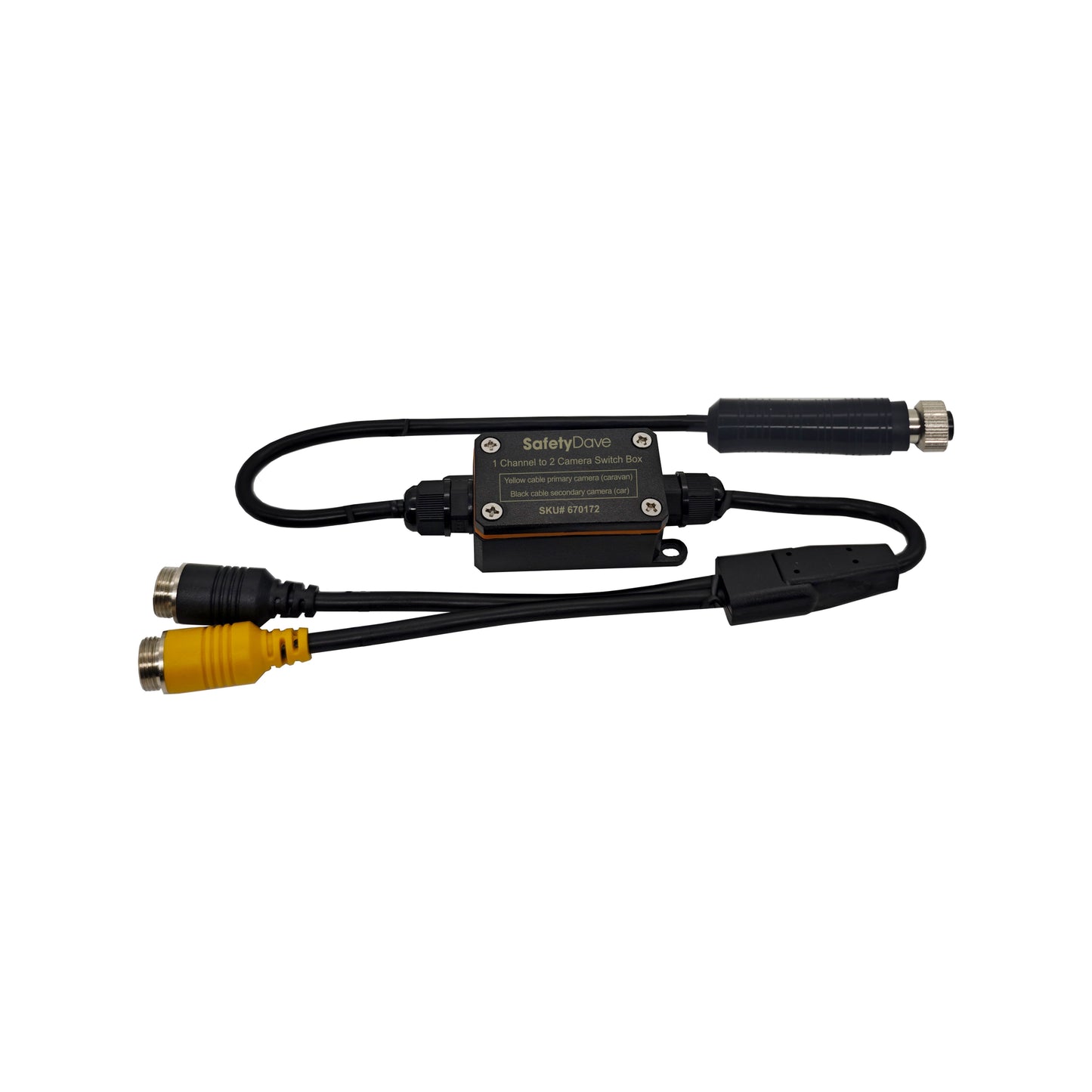 Safety Dave 1 Channel to 2 Camera Auto Switch Box
