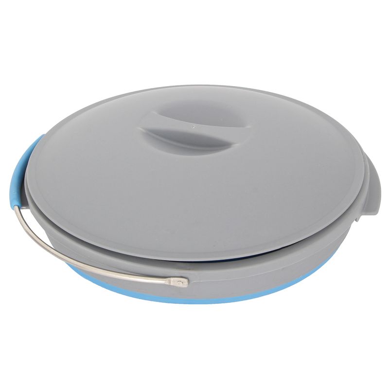 Popup Bucket with Lid 10L Blue