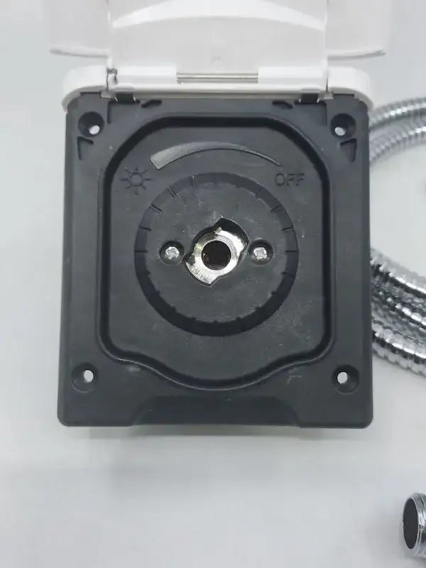 Black Plug in External Shower Point