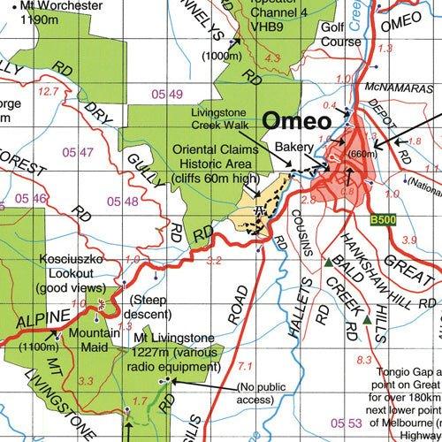 Hema Bairnsdale Dargo Omeo Map - Everything Caravans