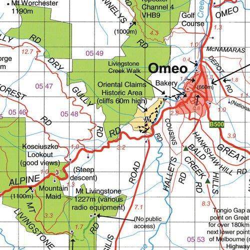 Hema Bairnsdale Dargo Omeo Map - Everything Caravans