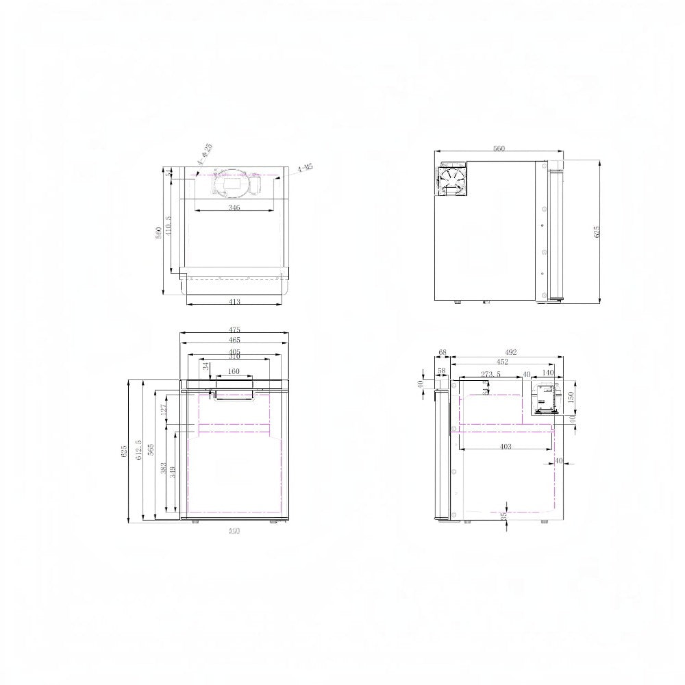 Upright Series NEW myCOOLMAN Upright 80L Fridge Freezer