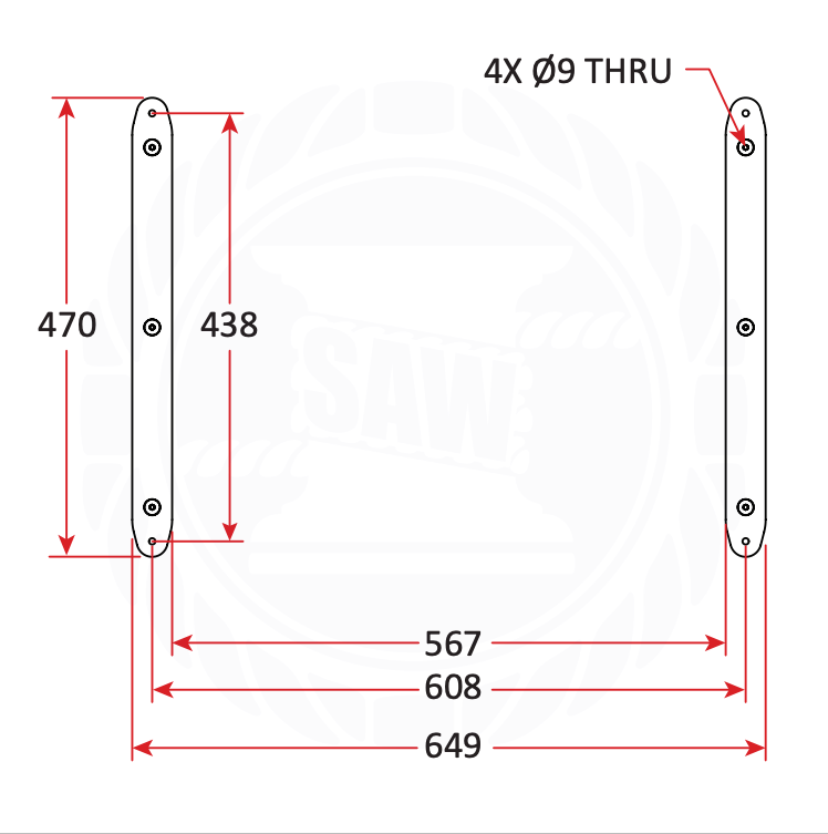 Seaview Removable Base Kit Suits Starlink Standard Gen3 Seaview Mount