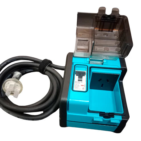 Portable 10A to 15A adaptor RCBO Power Socket for Caravans