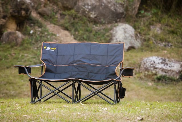 OZtrail Fireside Double Chair Black