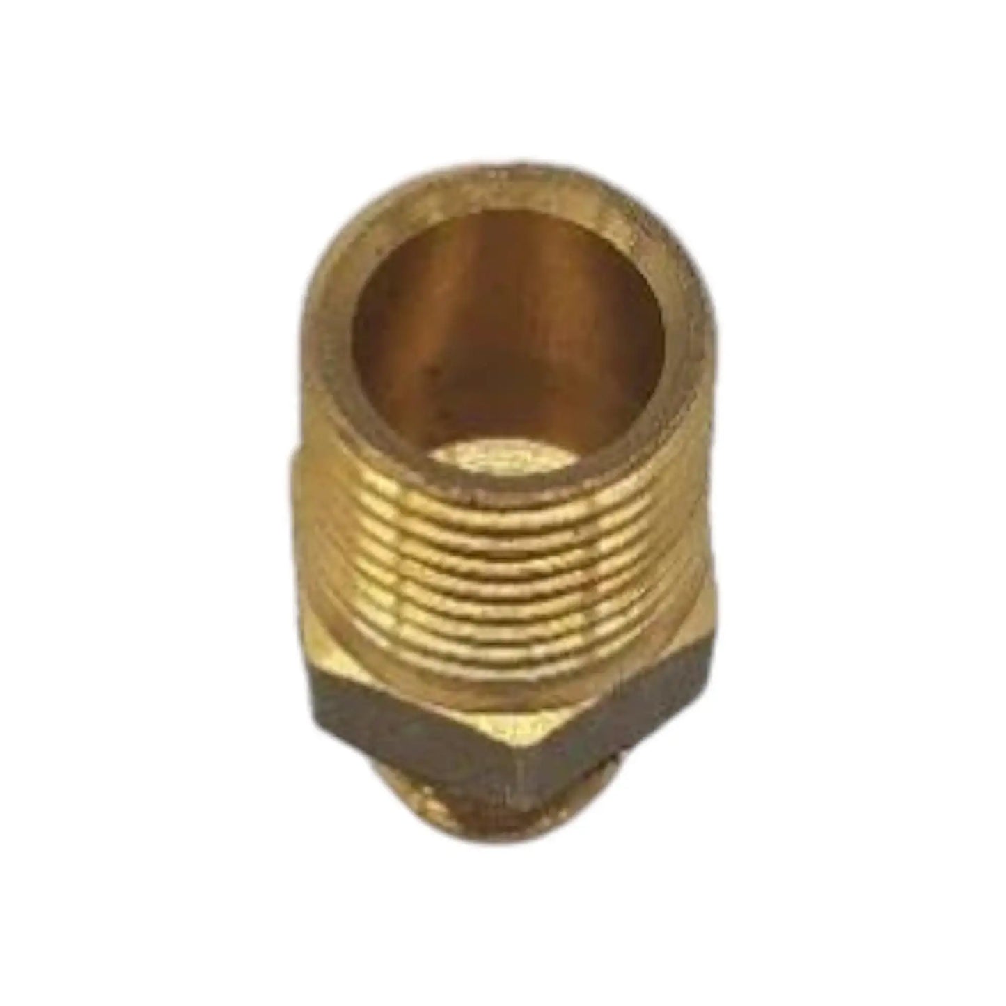Brass Gas fitting 3-8 Male Flare to 1-2 BSP Male Threaded Adaptor - Everything Caravans