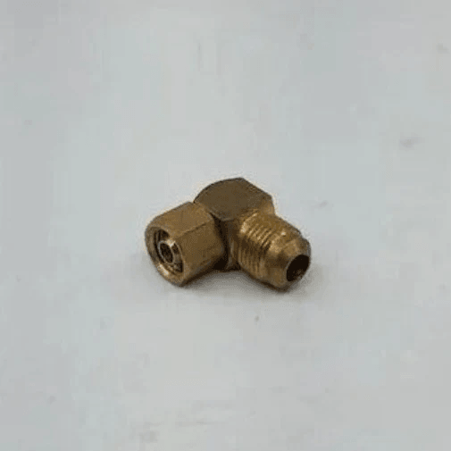 Brass Gas fitting 3-8 to 3-8 Female Flare Elbow - Everything Caravans
