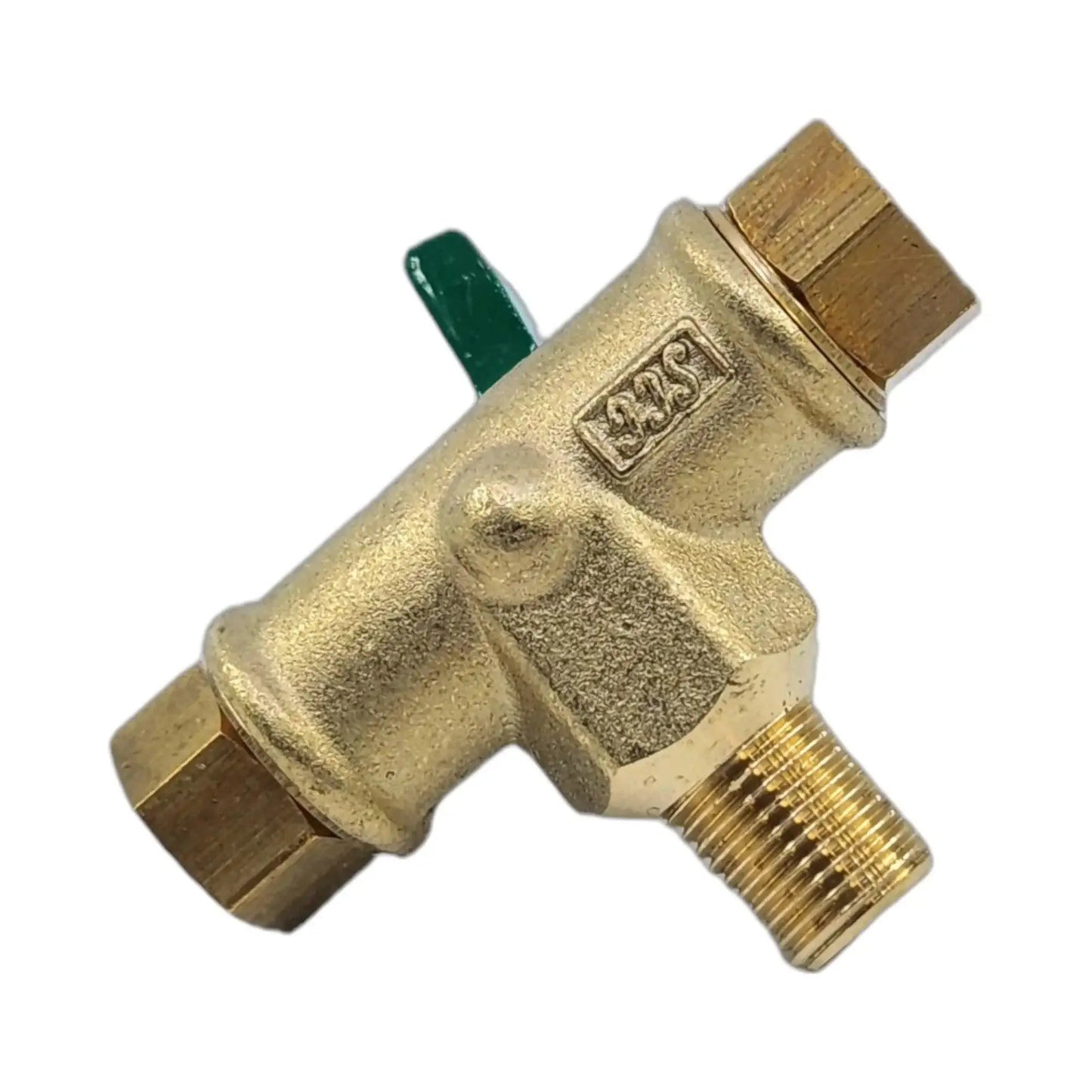 Brass Gas fitting Gas Bottle Changeover Valve 1-4 invert and 3-8 Male Thread 51-MCO-B - Everything Caravans