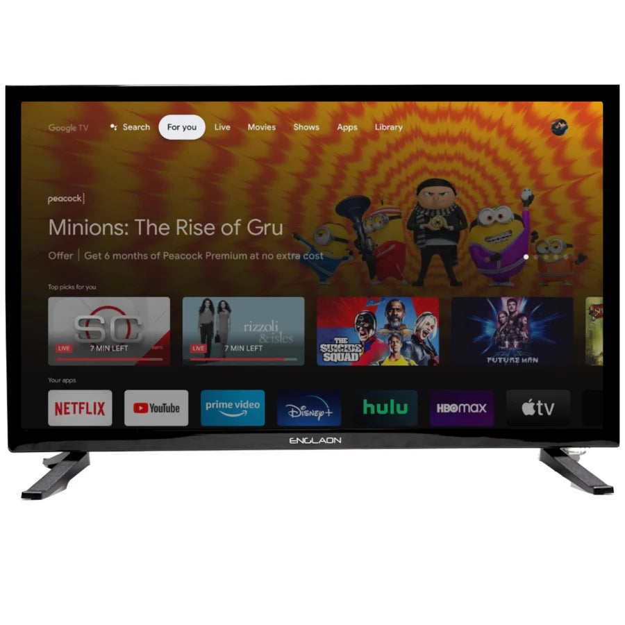 Engalon 27inch Smart TV 12volt HD Bluetooth Chromecast - Everything Caravans