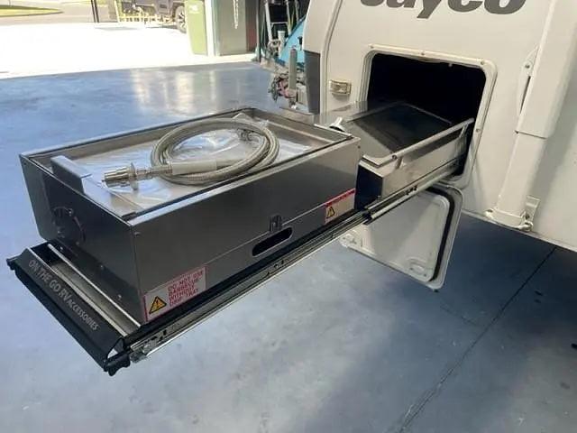 BBQ Slide Combo 320mm wide Murray Tunnel Boot Draw Slide - Everything Caravans