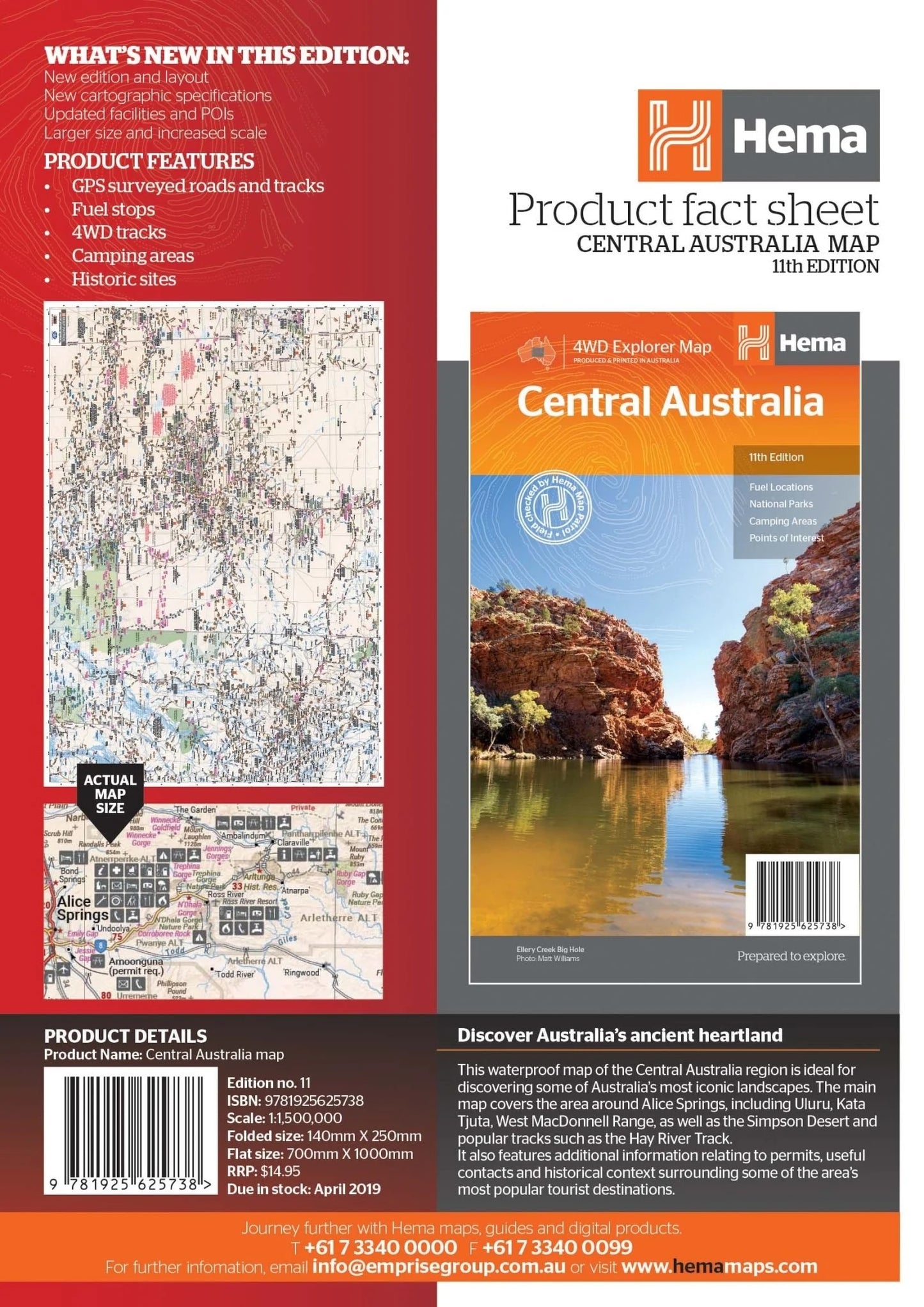 Hema Central Australia Map - Everything Caravans