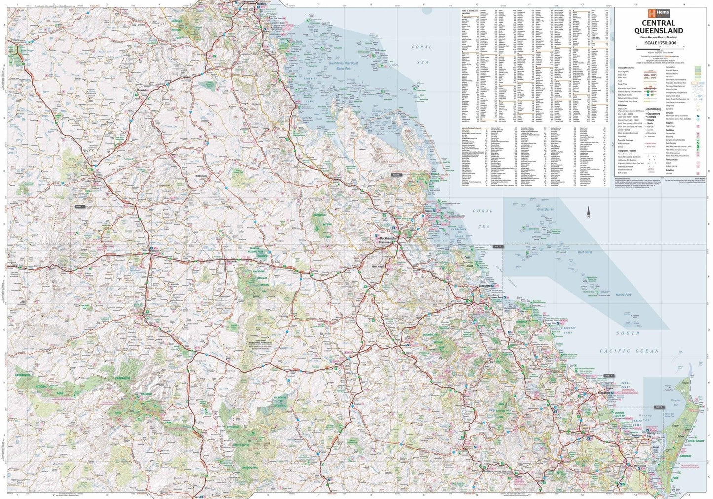 Hema Central Queensland Map - Everything Caravans