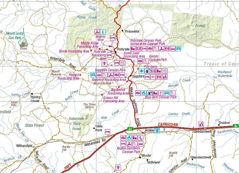 Hema Central Queensland Map - Everything Caravans