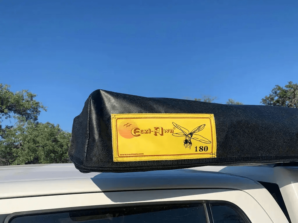 Eezi-Awn Dragonfly 180 Awning 2.3M Freestanding Left Side Mount Beige - Black Friday Sale - Everything Caravans