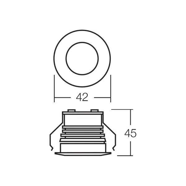 Narva 9-33V 42mm LED Interior Downlight