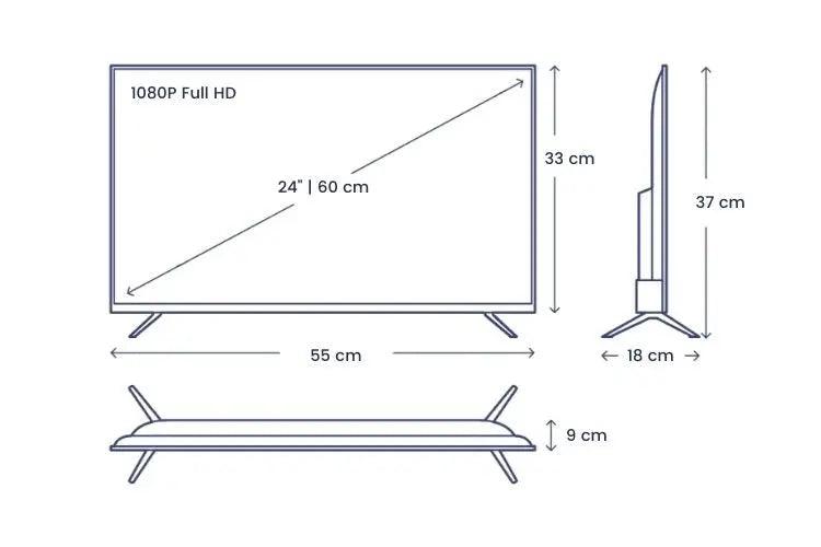 24inch 12volt TV Smart TV with Built in Soundbar and Chromecast - last one then no longer available - Everything Caravans