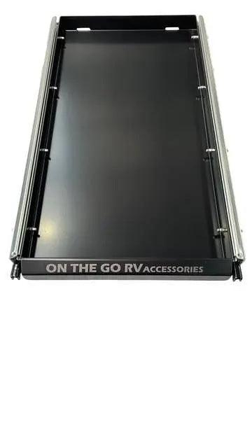 430mm wide Tunnel Boot Draw Slide x 700mm Long with tie down points - Everything Caravans