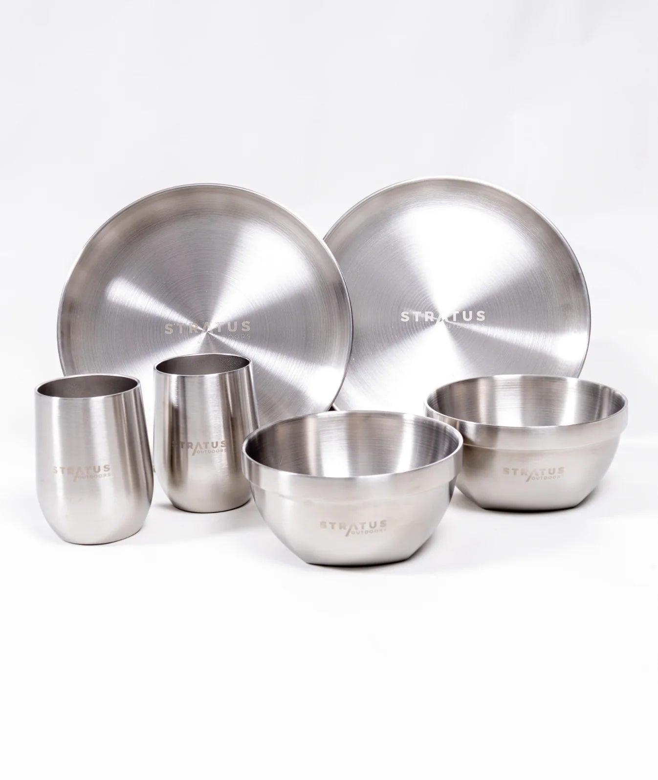 Stratus Outdoors DINNERWARE SET - TWIN - Everything Caravans