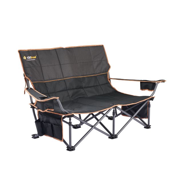 OZtrail Fireside Double Chair Black