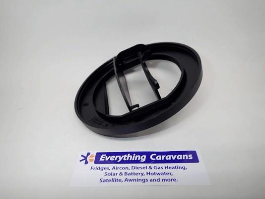 75mm Vent Duct Plate Closable Black German