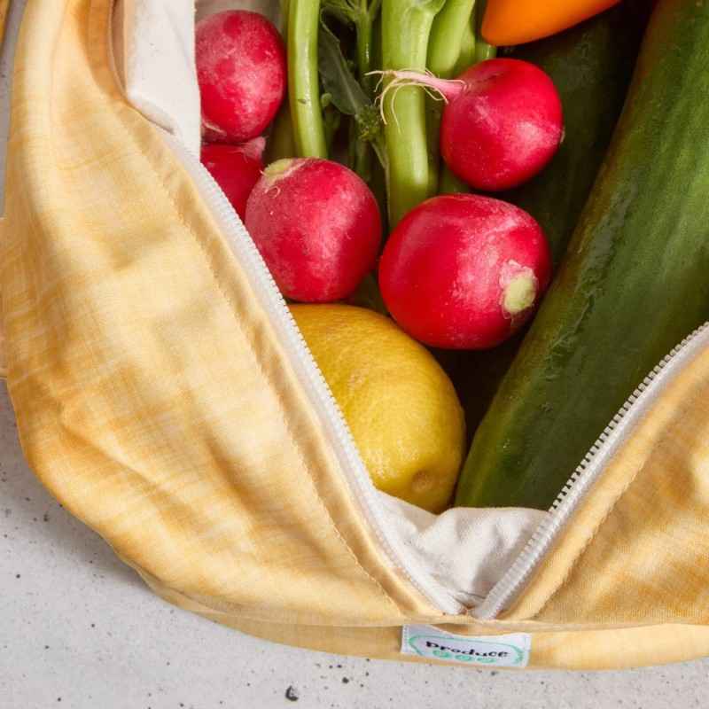 Produce Pod - Reusable Veggie Bag for Fridge - Lemon