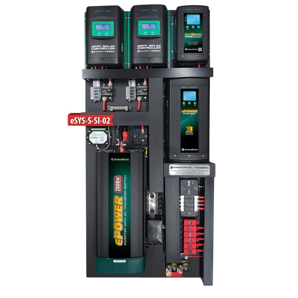 Enerdrive eSYS-S (Simarine) Pre-Wired Power System for Caravan, 4WD & Camper