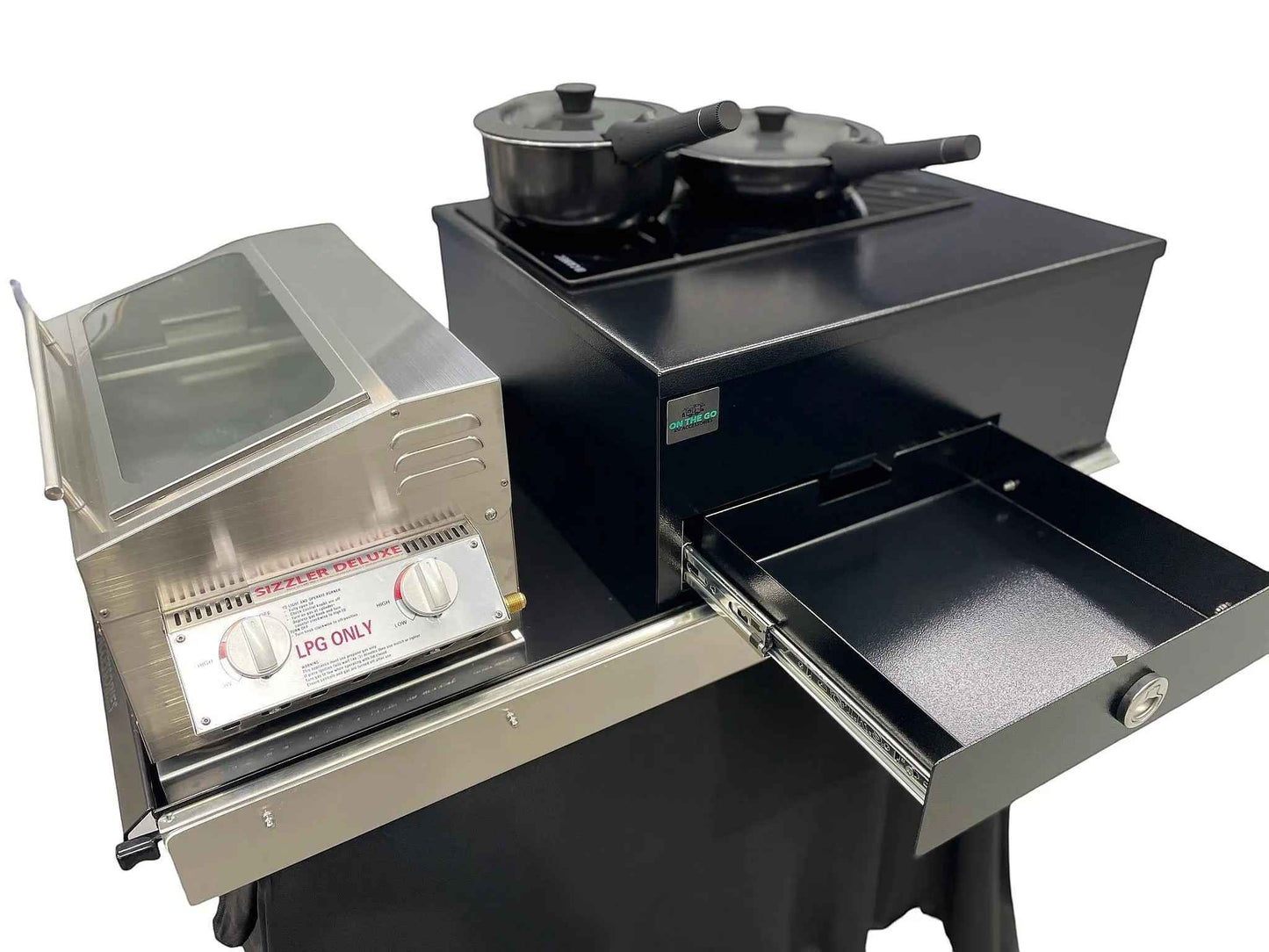 Slide Out Induction Cooktop 600mm Kit to fit onto Draw Slide