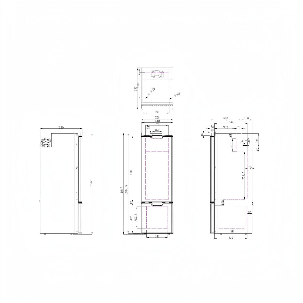 NEW myCOOLMAN Upright 250L Fridge Freezer