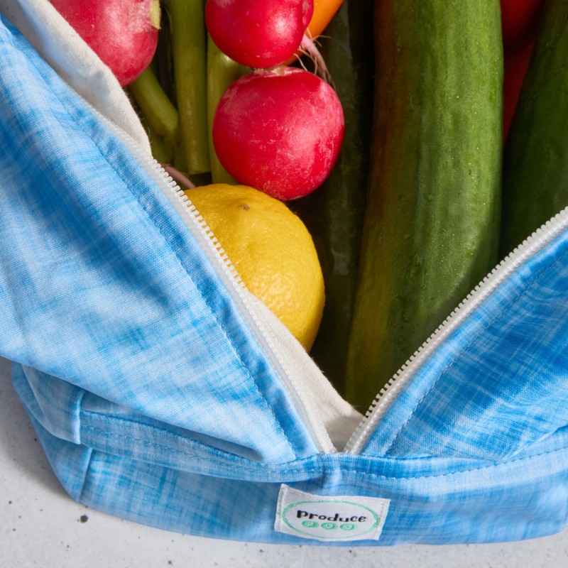Produce Pod - Reusable Veggie Bag for Fridge - Blueberry