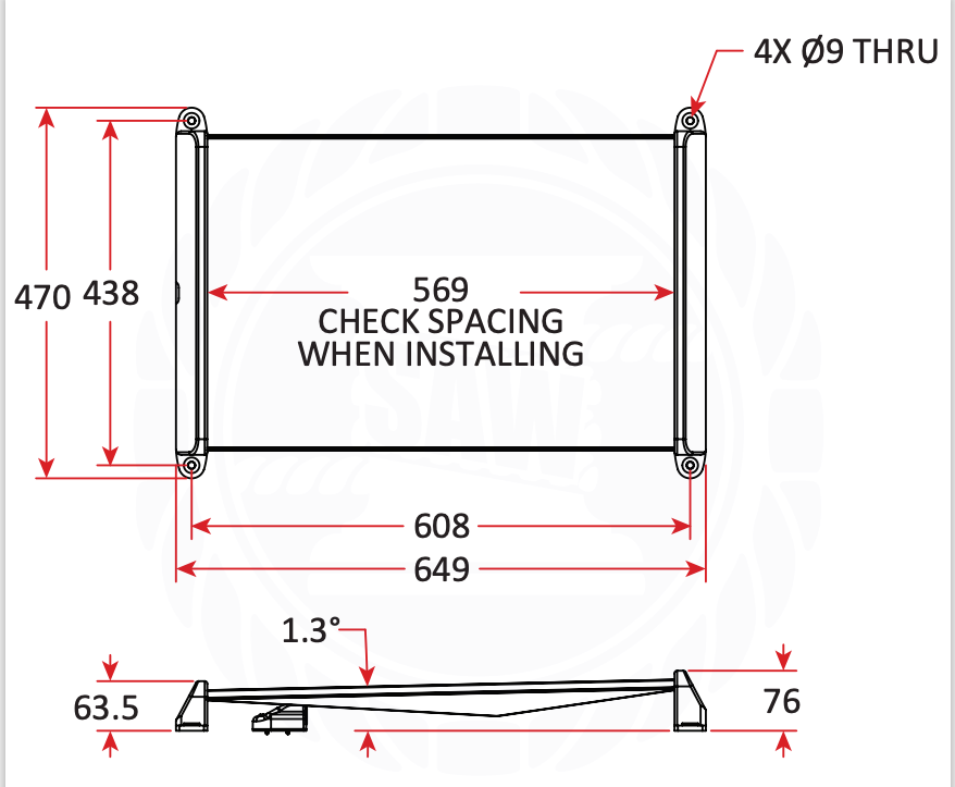 Seaview Direct Surface Mount Suits Starlink Gen 3 Antenna