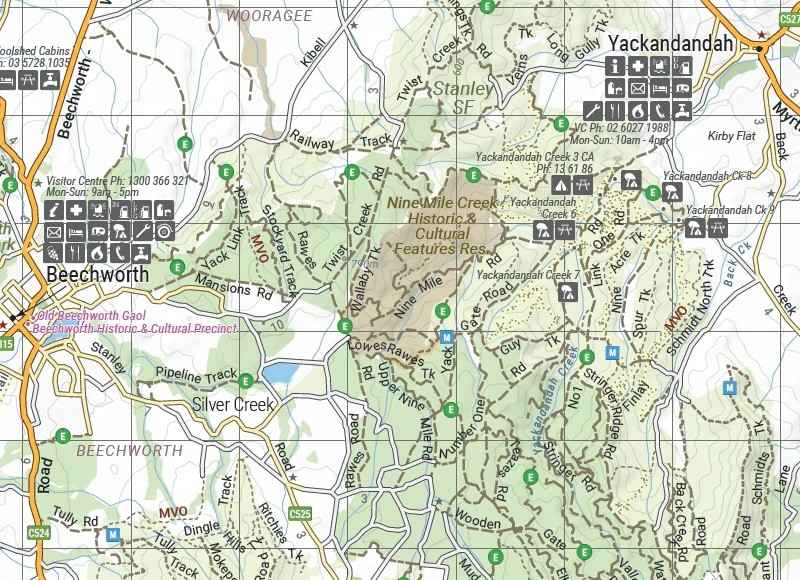 Hema The Victorian High Country - North Western Map