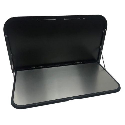 Caravan Picnic Table 650mm Black with LEDs and USB Port