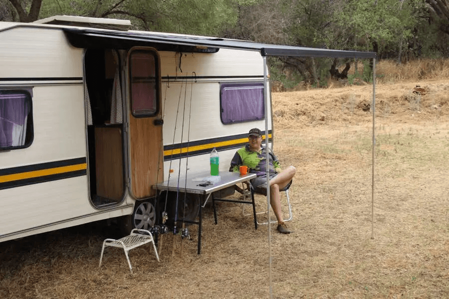 Eezi-Awn Caravan Bag Awning 3.5M Grey - Black Friday Sale - Everything Caravans