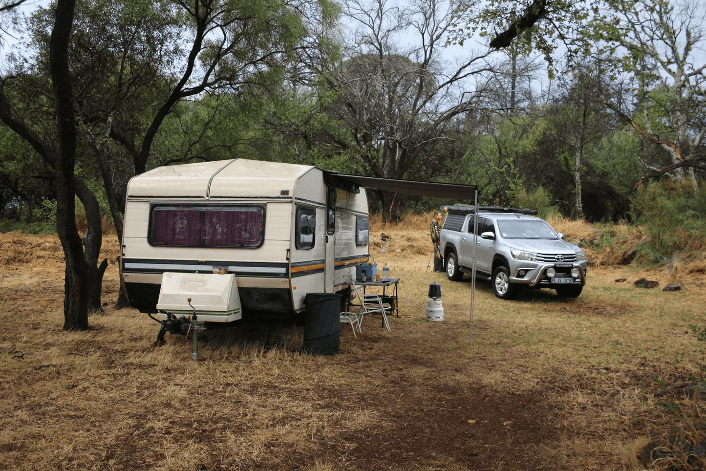 Eezi-Awn Caravan Bag Awning 3.5M Grey - Black Friday Sale - Everything Caravans