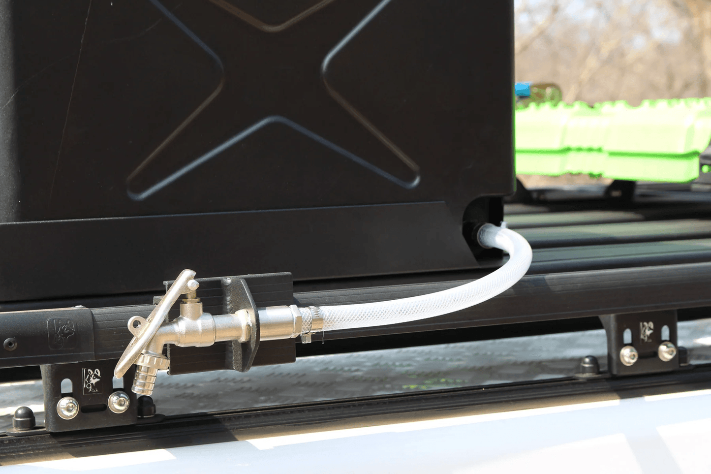 Eezi-Awn Water Cannister Tap including K9 Bracket and Pipe - Black Friday Sale - Everything Caravans