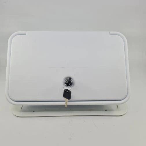 External Shower Box White - watermark - Everything Caravans