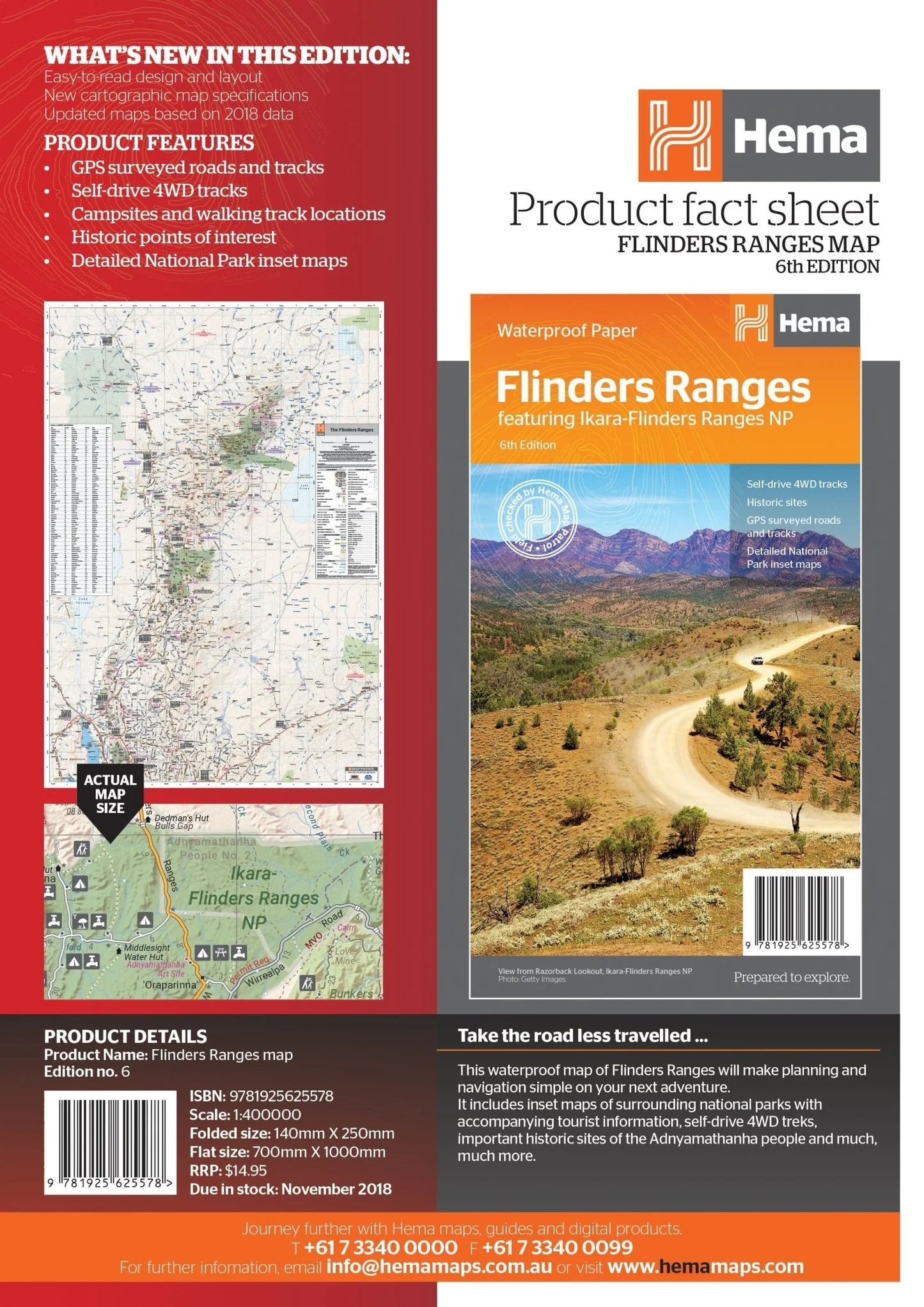 Hema Flinders Ranges Map - Everything Caravans