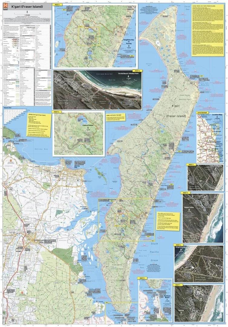 Hema Fraser Island Kgari Map - Everything Caravans