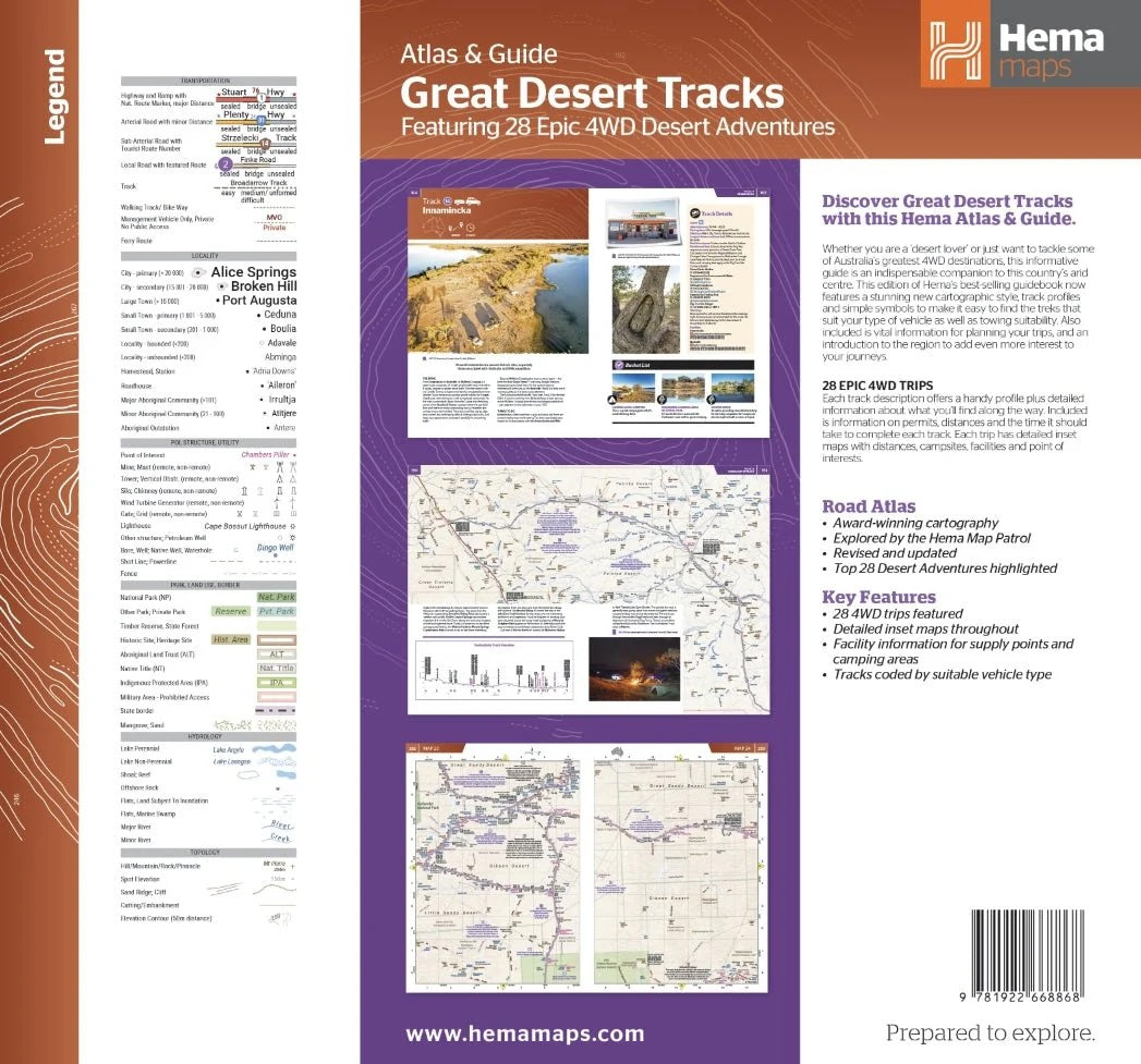 Hema Great Desert Tracks Atlas and Guide - Everything Caravans