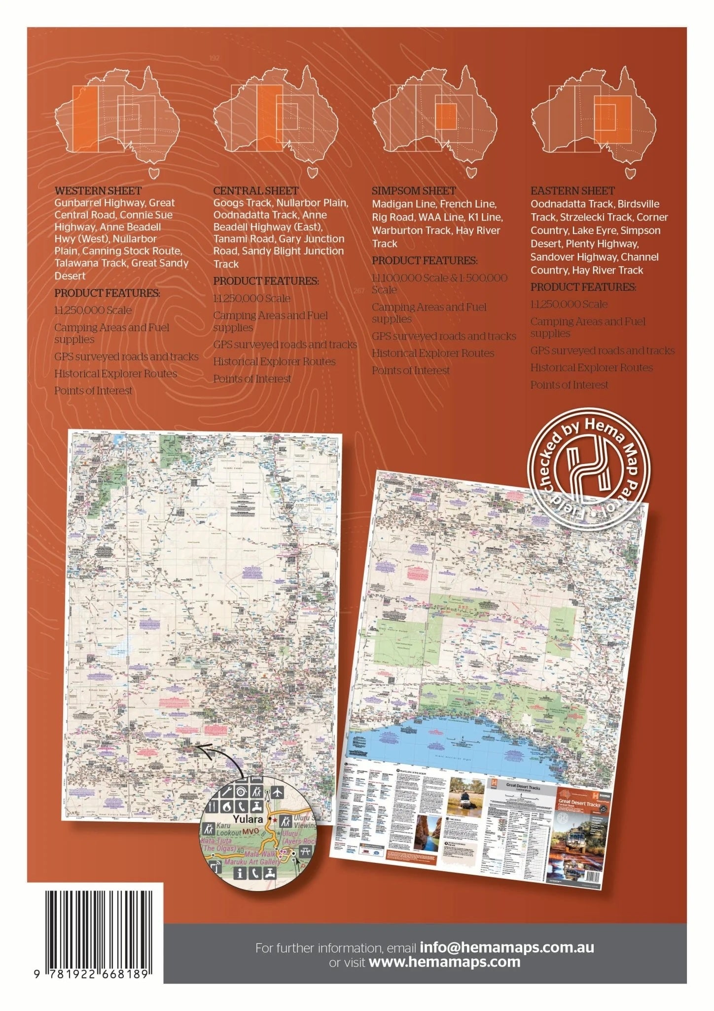 Hema Hema Great Desert Tracks Map Pack - Everything Caravans