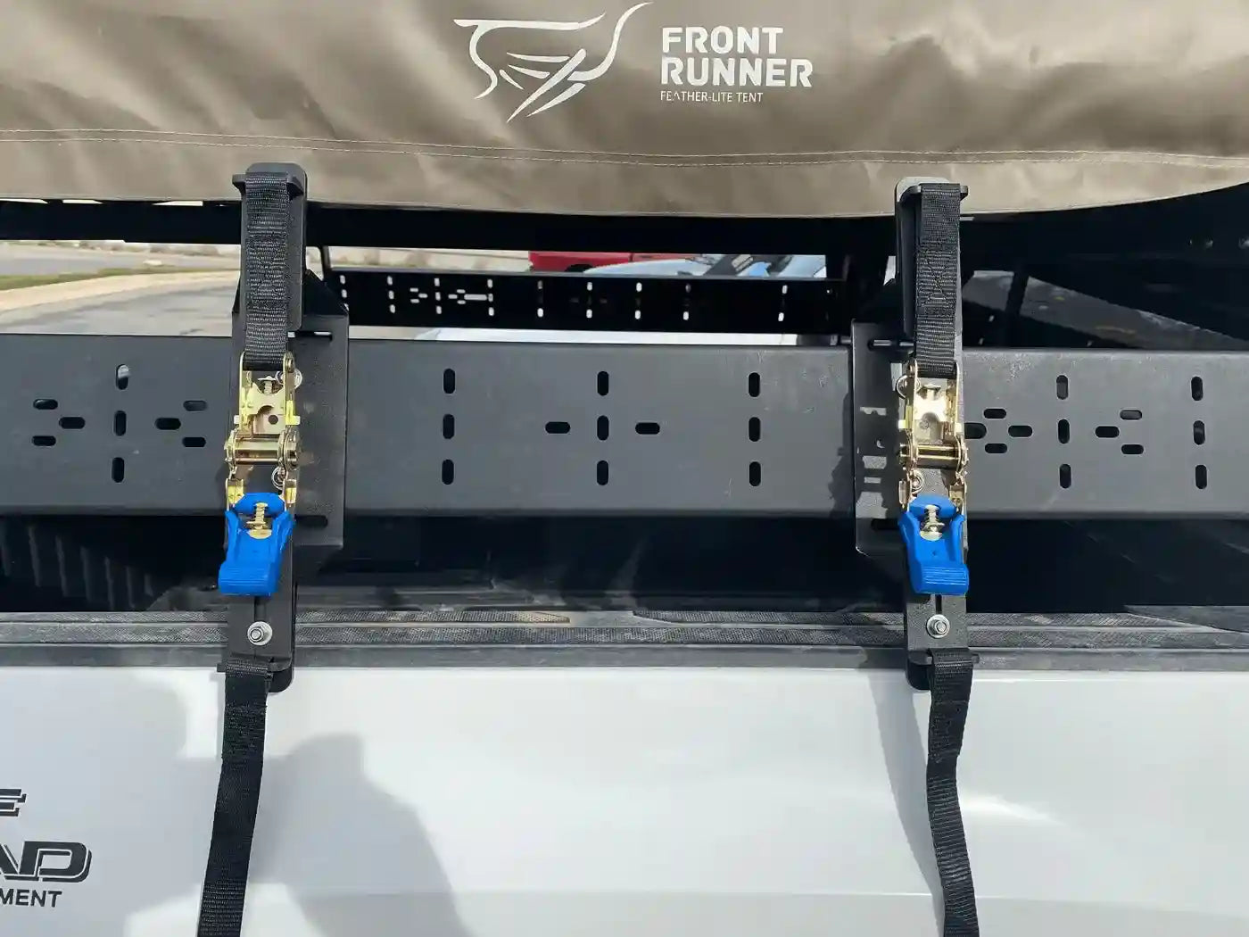 Eezi-Awn Universal Trax Mounts including Ratchet Straps - Black Friday Sale - Everything Caravans