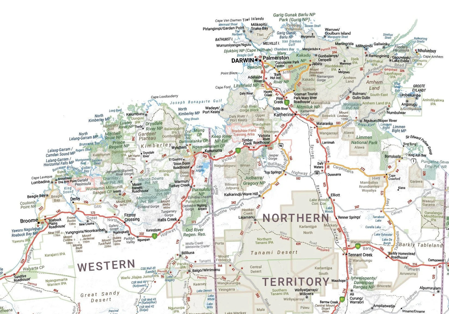 Hema Map of Australia Sticker - Large - Everything Caravans