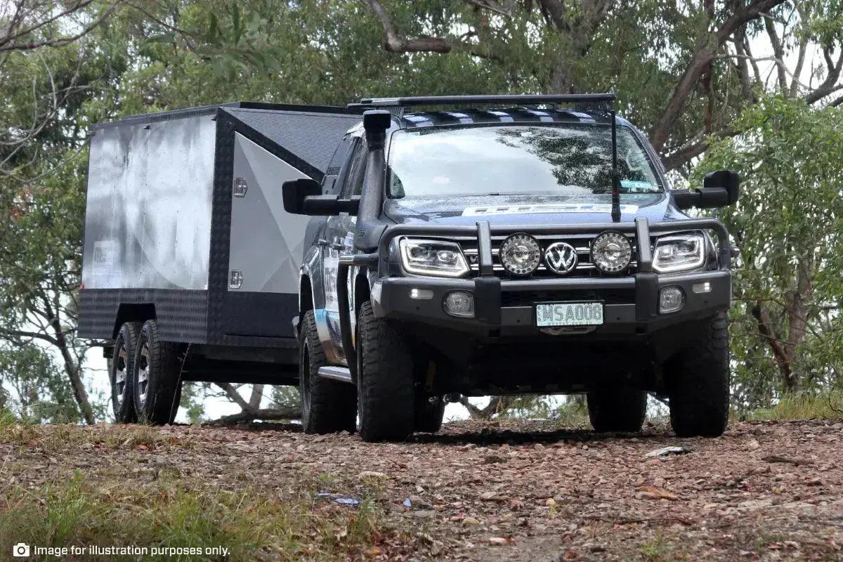 MSA Towing Mirror compatible with Ford Ranger Black - Everything Caravans