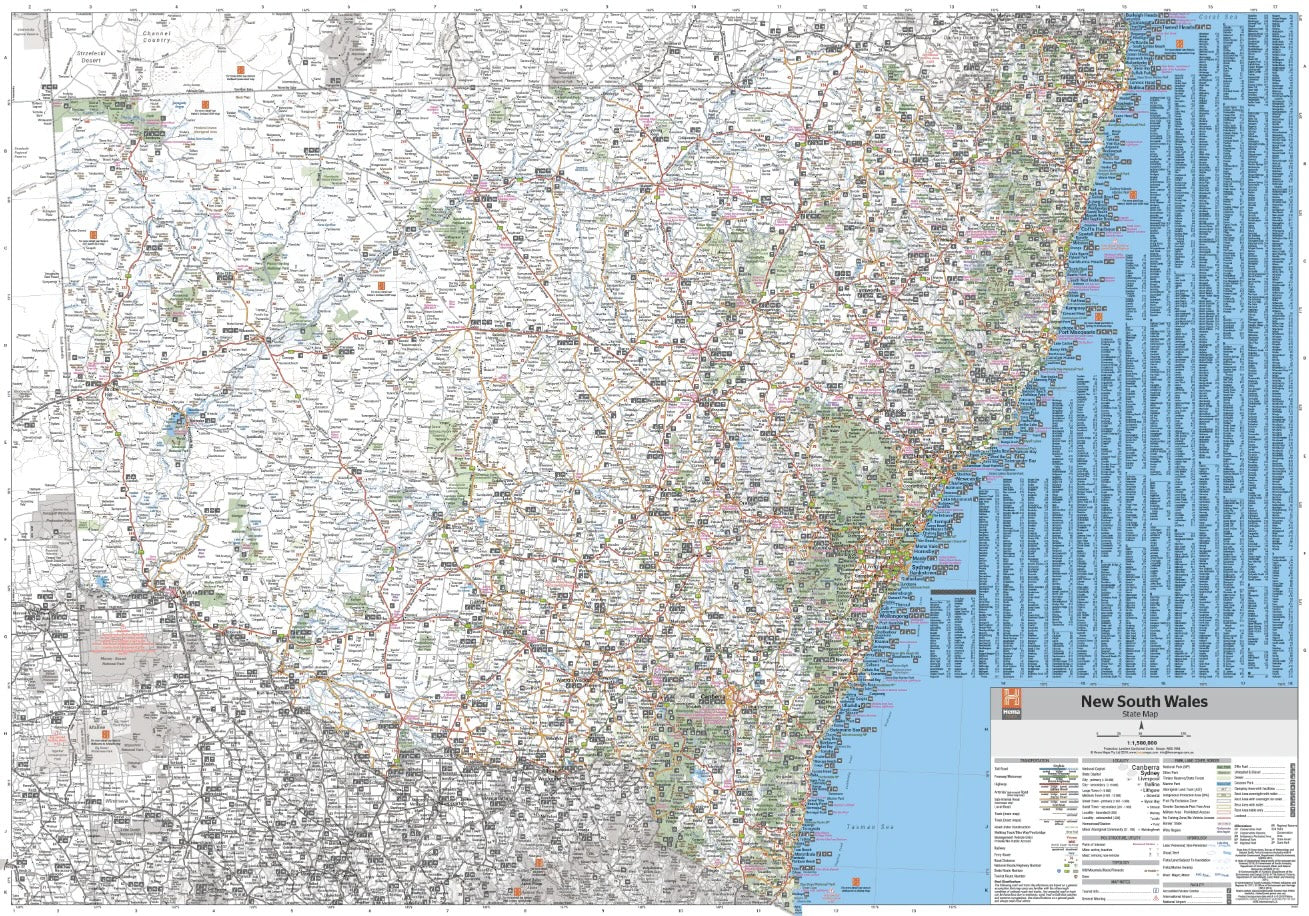 Hema New South Wales State Map - Everything Caravans