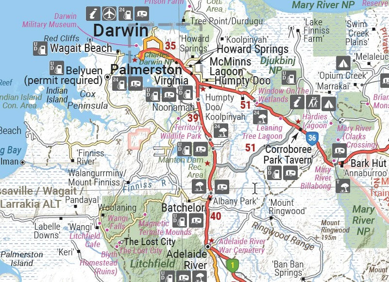 Hema Northern Territory State Map - Everything Caravans
