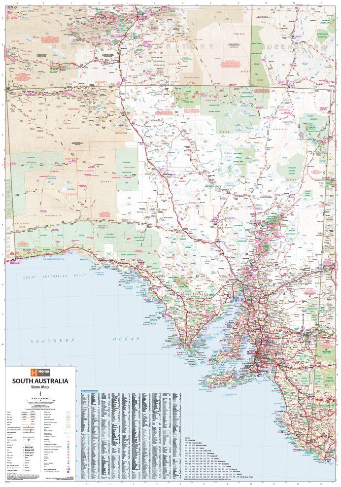Hema South Australia State Map - Everything Caravans