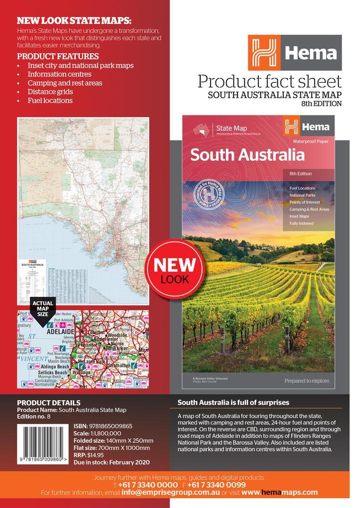 Hema South Australia State Map - Everything Caravans