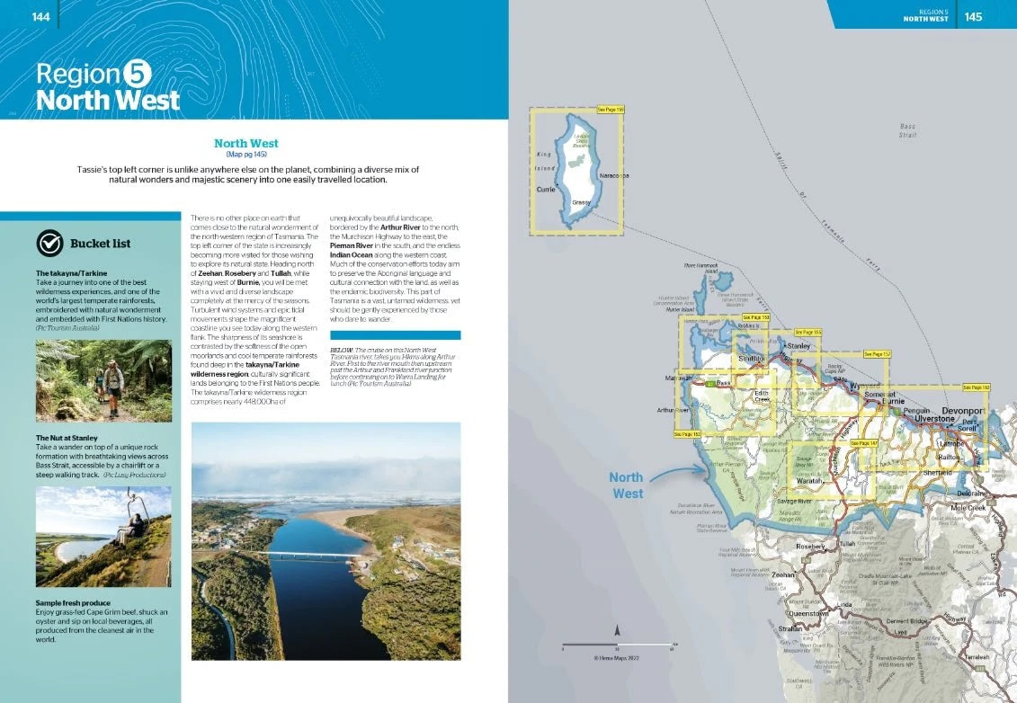 Hema Tasmania Atlas and Guide - Everything Caravans